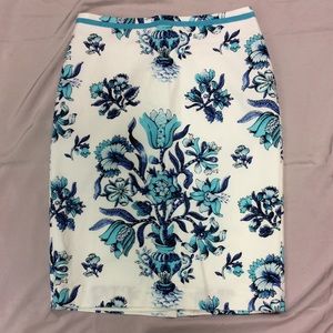 Talbots print skirt